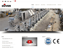 Tablet Screenshot of guvenpack.com
